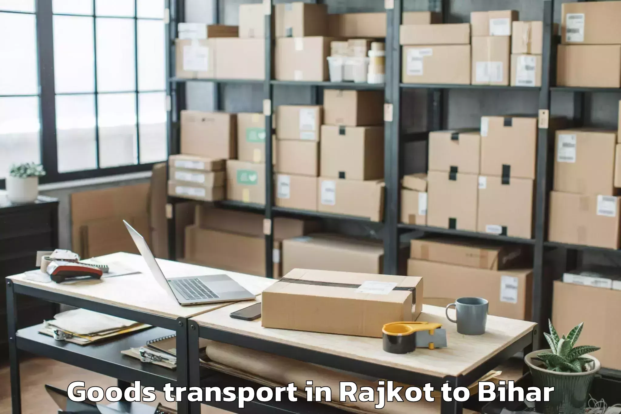 Easy Rajkot to Ramgarh Chowk Goods Transport Booking